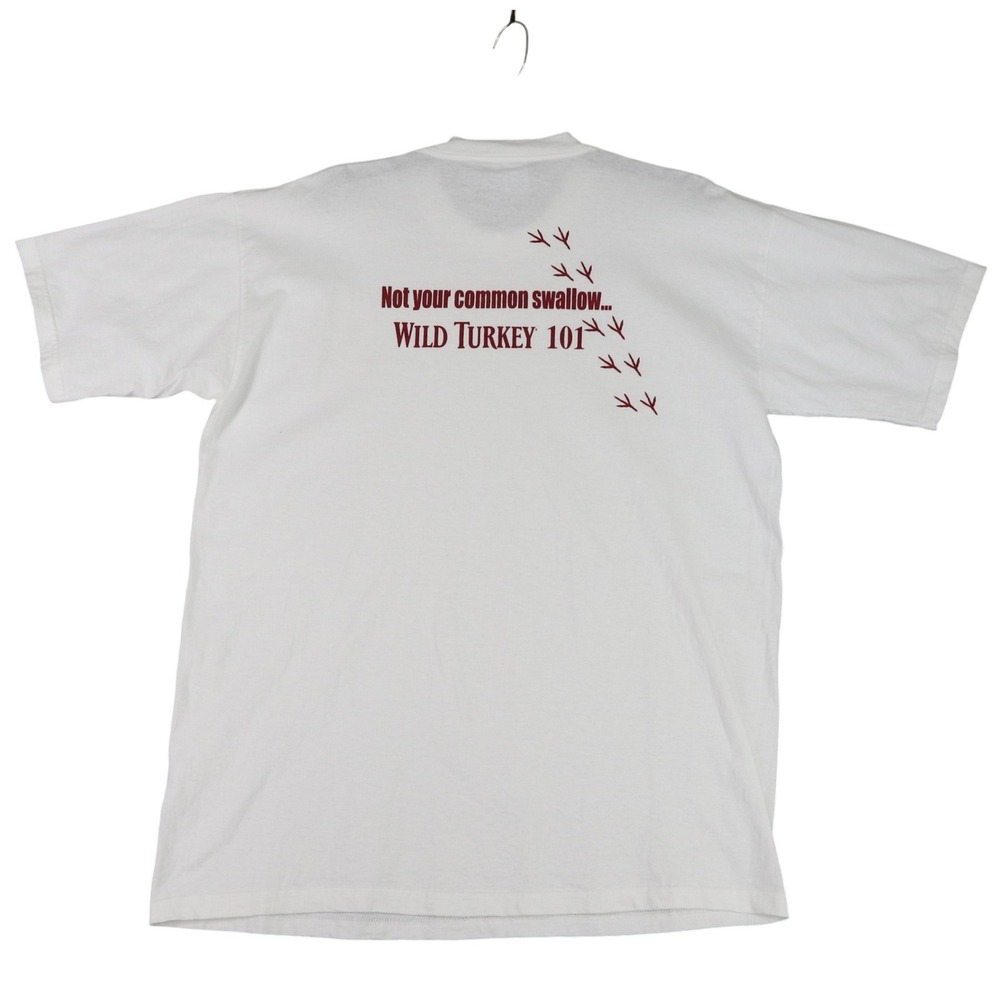 Vintage Wild Turkey All Sport Shirt Mens XL Bourbon Graphic Short Sleeve Casual